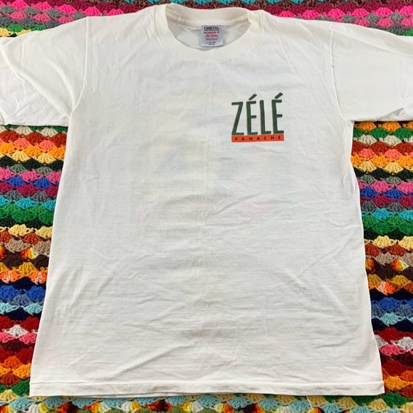 Vintage 90s Single Stitch Zele Panache Imported Beer Art Deco Waiter Pen… - Picture 10 of 16